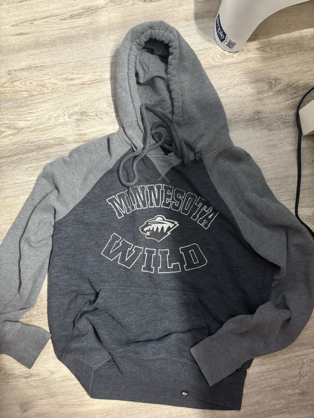 Minnesota Wild Women’s Gray Two-Tone Hooded Sweatshirt